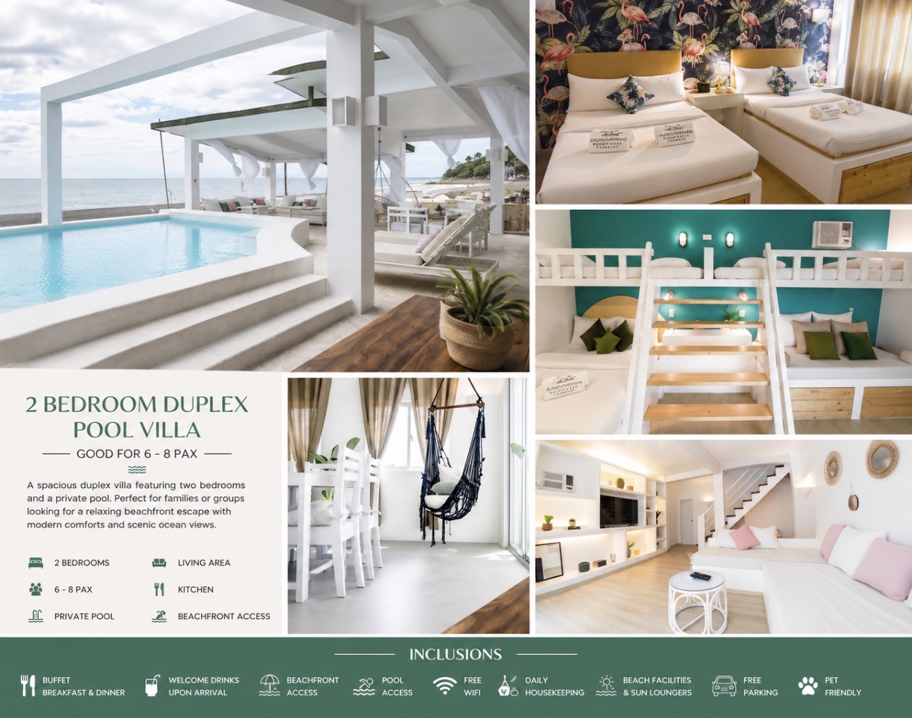 2 Bedroom Duplex Pool Villa