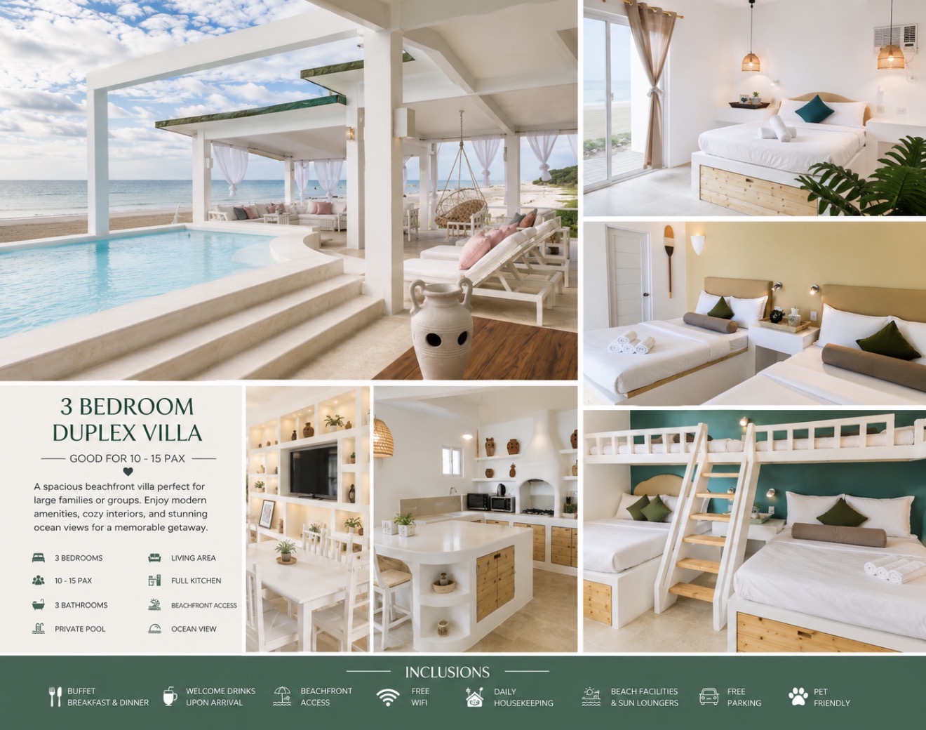 3 Bedroom Duplex Villa